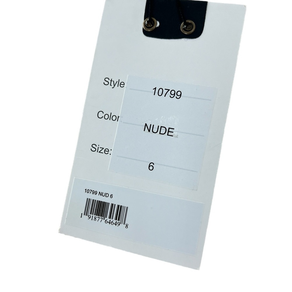 NWT Mac Duggal Beaded Illusion High Neck Long Sleeve A Line Gown 6 - Picture 9 of 11